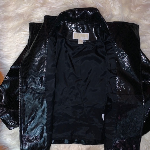Michael Kors Black snakeskin jacket - Picture 3 of 4